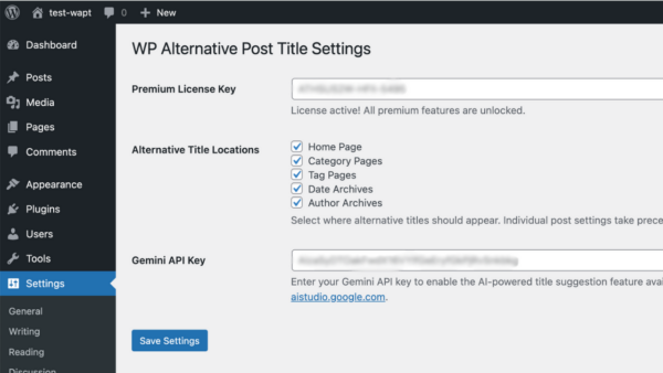 Acheter WP Alternative Post Title Premium Plugin - Image 3