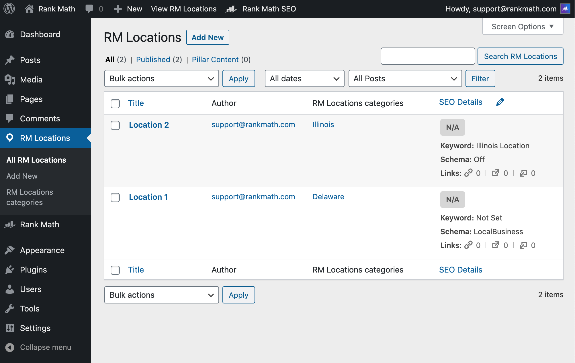 Boostez votre SEO WordPress avec Rank Math (Tutoriel complet) 20 Rank Math SEO - Multiple Locations
