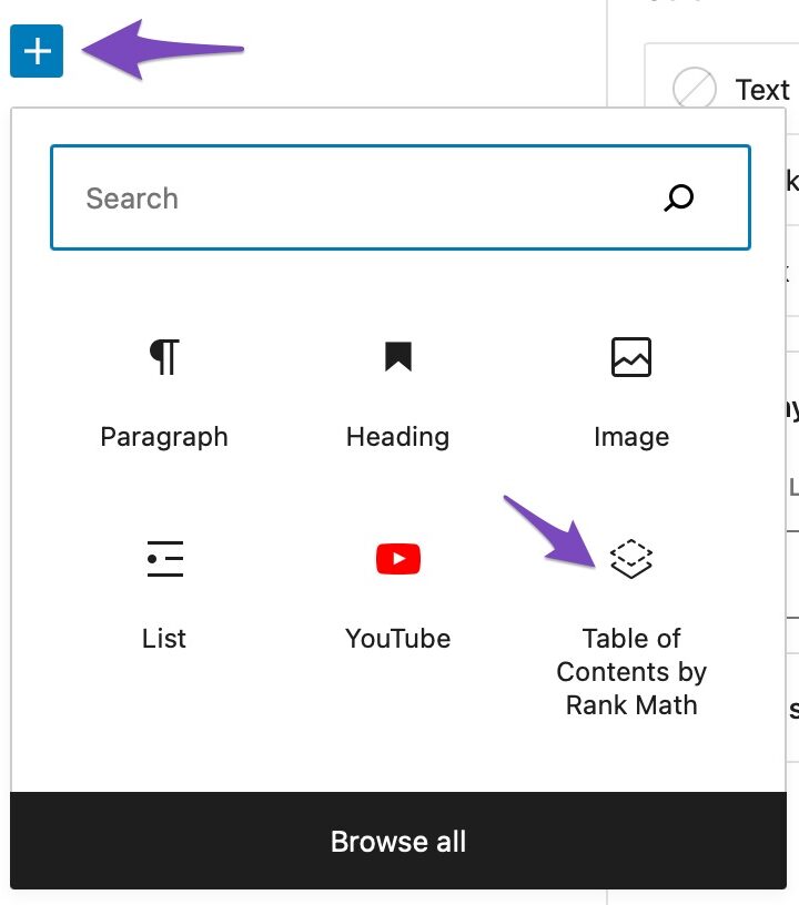 Boostez votre SEO WordPress avec Rank Math (Tutoriel complet) 15 Add a Table of Content with Rank Math SEO