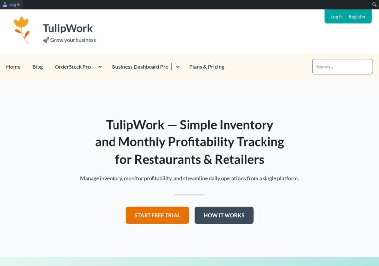 Accueil 5 Site tulipwork.com